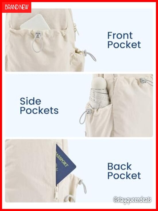 Water Repellent Nylon Crossbody Sling Bag with Adjustable Strap